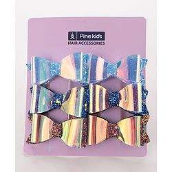 Pine Kids Hair Clips Pack of 6 - Multicolor