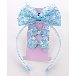 Pine Kids Hair Band With Alligator Hair Clip - Multicolour