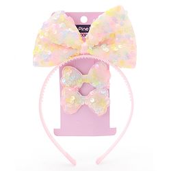 Pine Kids Hair Band With Alligator Hair Clip - Multicolour