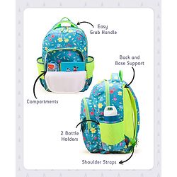 Pine Kids 17 Inch Azure School Backpack Blue