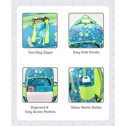 Pine Kids 17 Inch Azure School Backpack Blue