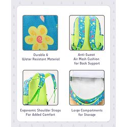 Pine Kids 17 Inch Azure School Backpack Blue