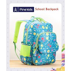 Pine Kids 17 Inch Azure School Backpack Blue