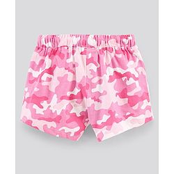 Pine Kids Knee Length Shorts Camouflage Print - Pink