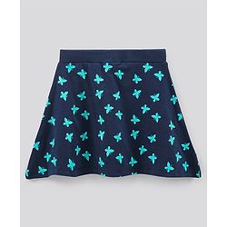 Pine Kids Biowashed Skirt Butterfly Print - Blue