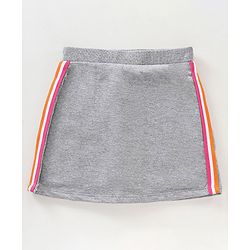 Pine Kids Above Knee Length Skirt with Biowash - Grey