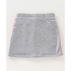 Pine Kids Above Knee Length Skirt with Biowash - Grey