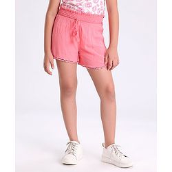 Pine Kids Mid Thigh Softener Wash Shorts - Pink