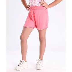 Pine Kids Mid Thigh Softener Wash Shorts - Pink