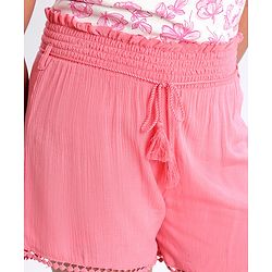 Pine Kids Mid Thigh Softener Wash Shorts - Pink