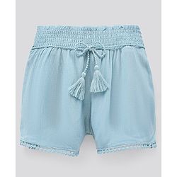 Pine Kids Mid Thigh Softener Wash Shorts - Blue