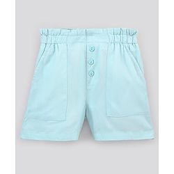 Pine Kids Mid Thigh Softener Wash Shorts - Light Blue