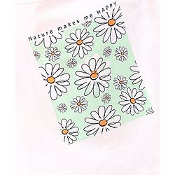 Pine Kids Singlet Sleeves Biowashed Tops Heart & Floral Print Pack Of 2 - Orange White