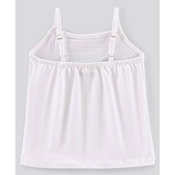 Pine Kids Singlet Sleeves Biowashed Tops Heart & Floral Print Pack Of 2 - Orange White