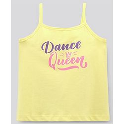 Pine Kids Singlet Sleeves Bio Washed T-Shirt Abstract & Text Print Pack of 2 - Pink Yellow