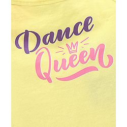 Pine Kids Singlet Sleeves Bio Washed T-Shirt Abstract & Text Print Pack of 2 - Pink Yellow
