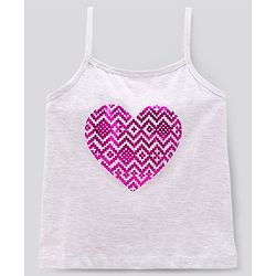 Pine Kids Singlet Sleeves Bio Washed T-Shirt Geometric Print Pack of 2 - Grey Yellow