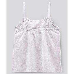 Pine Kids Singlet Sleeves Bio Washed T-Shirt Geometric Print Pack of 2 - Grey Yellow