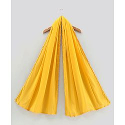 Pine Kids Singlet Sleeves Printed Kurta with Sharara and Bordered Dupatta - Yellow