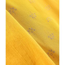 Pine Kids Singlet Sleeves Printed Kurta with Sharara and Bordered Dupatta - Yellow