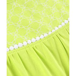 Pine Kids Sleeveless Biowashed Noodle Strap Dress - Green
