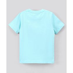 Pine Kids Biowashed Half Sleeves Cotton T-Shirt - Blue