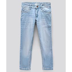 Pine Kids Full Length Enzyme Wash Jeans - Light Blue