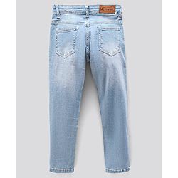 Pine Kids Full Length Enzyme Wash Jeans - Light Blue