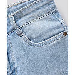 Pine Kids Full Length Enzyme Wash Jeans - Light Blue