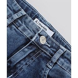 Pine Kids Full Length Enzyme Wash Jeans - Dark Blue