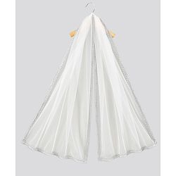 Pine Kids 3/4th Sleeves Embroidered Choli with Printed Lehenga - Yellow Silver