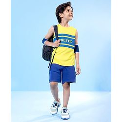 Pine Active Above Knee Length Anti-Bacterial Shorts Solid - Blue