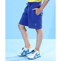 Pine Active Above Knee Length Anti-Bacterial Shorts Solid - Blue