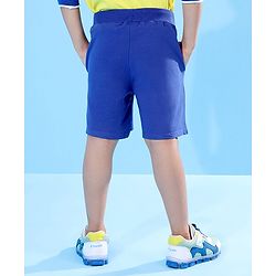 Pine Active Above Knee Length Anti-Bacterial Shorts Solid - Blue