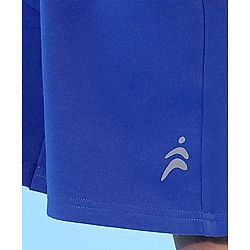Pine Active Above Knee Length Anti-Bacterial Shorts Solid - Blue