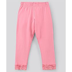 Pine Kids Organic Ankle Length Solid Legging Pack of 2 - Blue Pink