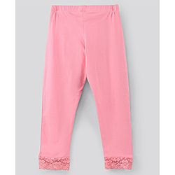 Pine Kids Organic Ankle Length Solid Legging Pack of 2 - Blue Pink
