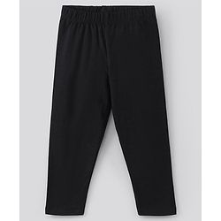 Pine Kids Organic Capri Length Solid Legging Pack of 3 - Black White Brown