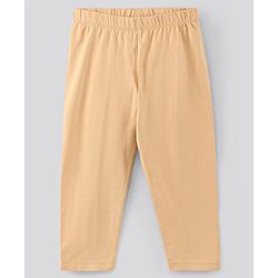 Pine Kids Organic Capri Length Solid Legging Pack of 3 - Black White Brown