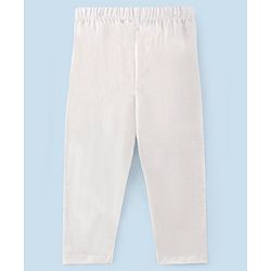 Pine Kids Ankle Length Biowashed Solid Leggings Pack Of 3 - Cream White Black