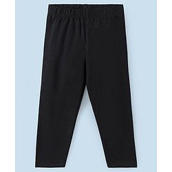 Pine Kids Ankle Length Biowashed Solid Leggings Pack Of 3 - Cream White Black