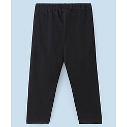 Pine Kids Ankle Length Biowashed Solid Leggings Pack Of 3 - Cream White Black