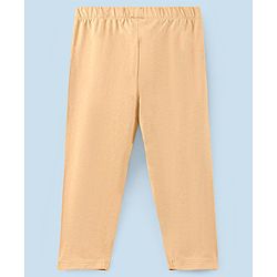 Pine Kids Ankle Length Biowashed Solid Leggings Pack Of 3 - Cream White Black