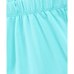 Pine Kids Ankle Length Organic Cotton and Biowashed Leggings Solid - Blue Black