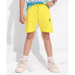 Pine Kids Bio Washed Mid Thigh Length Shorts - Yellow