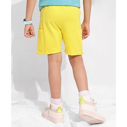 Pine Kids Bio Washed Mid Thigh Length Shorts - Yellow