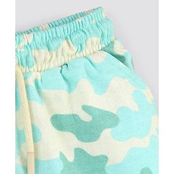 Pine Kids Knee Length Biowashed Shorts Camo Print - Multicolor