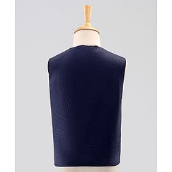 Pine Kids 3 Piece Full Sleeves Party Suit With Bow - Navy
