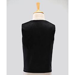 Pine Kids 3 Piece Full Sleeves Party Suit With Bow - Black White
