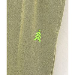 Pine Kids Full Length Biowashed & Solid Trackpants - Olive Green